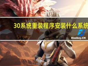 30系统重装程序安装什么系统？