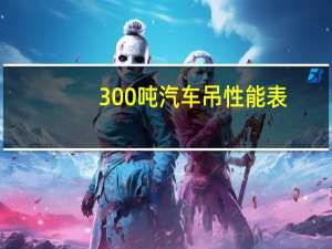 300吨汽车吊性能表