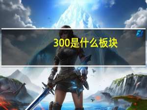 300是什么板块