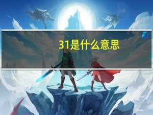 31是什么意思