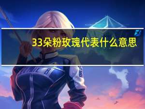33朵粉玫瑰代表什么意思