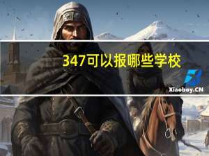 347可以报哪些学校