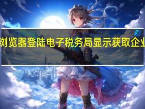 360浏览器登陆电子税务局显示获取企业信息为空