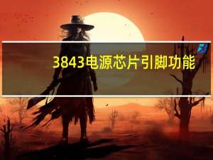 3843电源芯片引脚功能