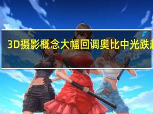 3D摄影概念大幅回调 奥比中光跌超10%
