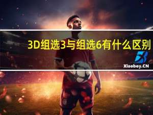3D组选3  与组选6  有什么区别
