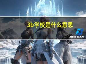 3b学校是什么意思