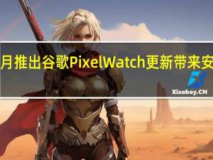 4月推出谷歌Pixel Watch更新 带来安全升级