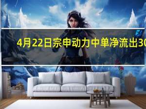 4月22日宗申动力中单净流出301.48万 股票市盈率13.99