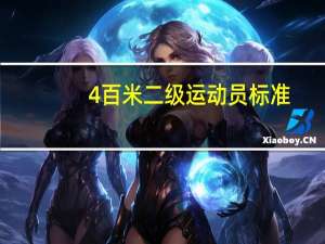 4百米二级运动员标准