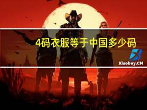 4码衣服等于中国多少码