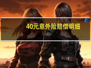 40元意外险赔偿明细