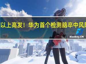 40岁以上高发！华为首个检测脑卒中风险专利公布：可无创测量