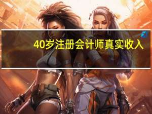 40岁注册会计师真实收入