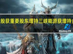 41股获重要股东增持三峡能源获增持金额最多