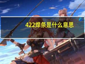 422焊条是什么意思（422焊条是什么意思）