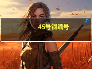 45号钢编号