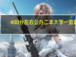 480分左右公办二本大学一览表