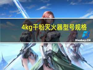 4kg干粉灭火器型号规格（4kg干粉灭火器价格）