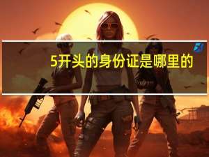 5开头的身份证是哪里的