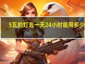 5瓦的灯泡一天24小时能用多少电