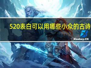 520表白可以用哪些小众的古诗词