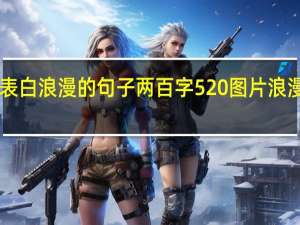 520表白浪漫的句子两百字 520图片浪漫背景带字