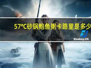 57℃ 砂锅鲍鱼粥卡路里是多少