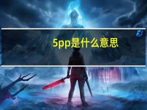 5pp是什么意思