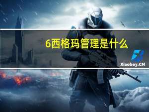 6西格玛管理是什么