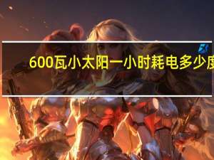 600瓦小太阳一小时耗电多少度