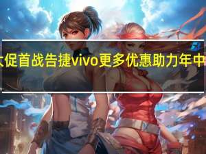 618大促首战告捷 vivo更多优惠助力年中狂欢再升级