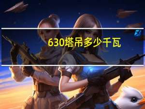 630塔吊多少千瓦