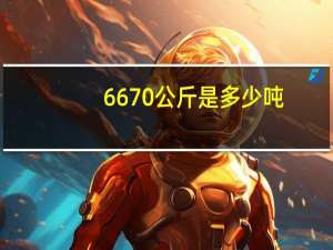 6670公斤是多少吨（6670）