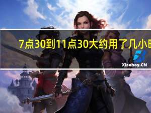 7点30到11点30大约用了几小时