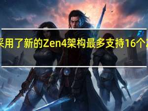 7000系列CPU采用了新的Zen4架构最多支持16个Zen4内核和32个线程