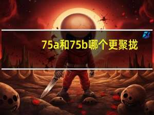 75a和75b哪个更聚拢