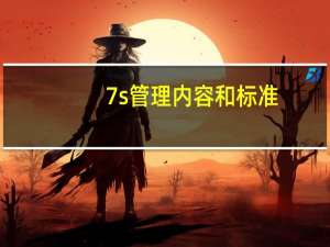 7s管理内容和标准