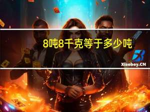 8吨8千克等于多少吨