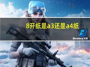 8开纸是a3还是a4纸（8开纸是a3还是a4）