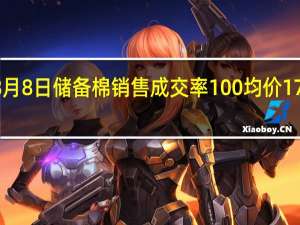 8月8日储备棉销售成交率100% 均价17647元/吨