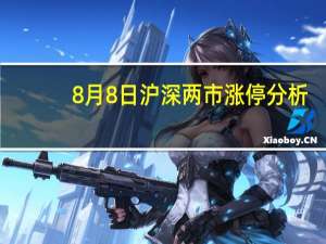 8月8日沪深两市涨停分析