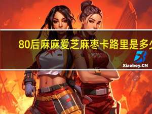 80后 麻麻爱芝麻枣卡路里是多少