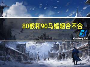 80猴和90马婚姻合不合