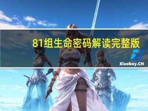 81组生命密码解读完整版（生命密码怎么算）