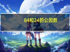 84和24的公因数