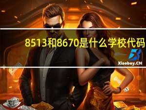 8513和8670是什么学校代码