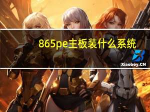 865pe主板装什么系统（865pe）