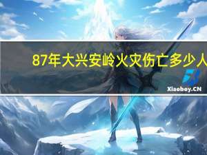 87年大兴安岭火灾伤亡多少人