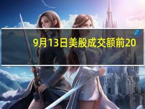 9月13日美股成交额前20：法国称苹果iPhone 12辐射超标将禁售
